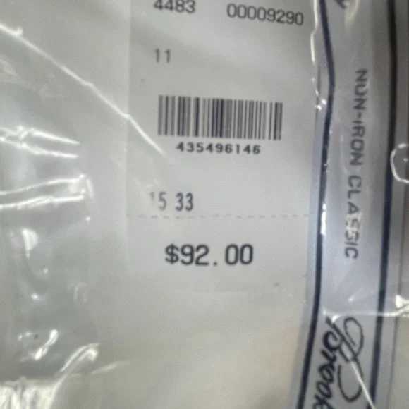 New w Box BROOKS BROTHERS DRESS SHIRT 15 “ X 33 NWT GIFT - Picture 7 of 7